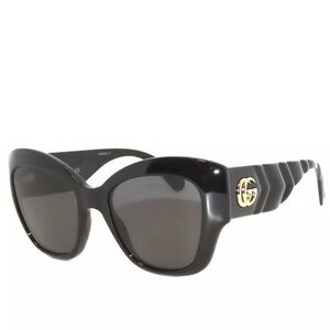 Gucci GG0808S Black Grey  Sunglasses - New with tags